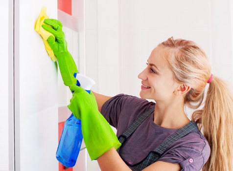 Sofa cleaning in a bright living room with fresh upholstery