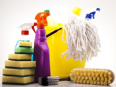 Industrial commercial cleaning in a warehouse facility