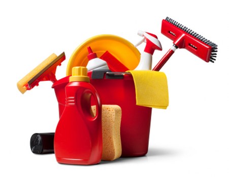 Sanitized office surfaces as part of commercial cleaning